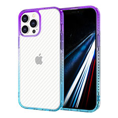 Custodia Silicone Trasparente Ultra Sottile Cover Morbida YJ1 per Apple iPhone 13 Pro Max Colorato