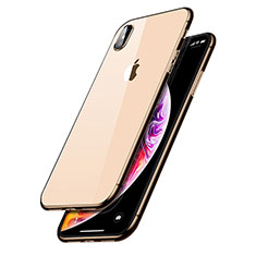 Custodia Silicone Trasparente Ultra Sottile Morbida C14 per Apple iPhone Xs Max Chiaro