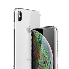 Custodia Silicone Trasparente Ultra Sottile Morbida C19 per Apple iPhone Xs Max Chiaro