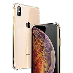 Custodia Silicone Trasparente Ultra Sottile Morbida C20 per Apple iPhone Xs Chiaro