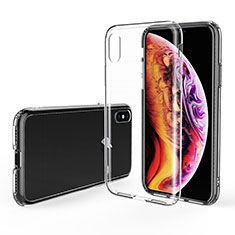 Custodia Silicone Trasparente Ultra Sottile Morbida C22 per Apple iPhone Xs Chiaro