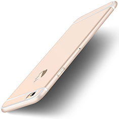 Custodia Silicone Trasparente Ultra Sottile Morbida con Anello Supporto per Apple iPhone 6 Chiaro