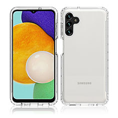 Custodia Silicone Trasparente Ultra Sottile Morbida Cover Fronte e Retro 360 Gradi Sfumato JX1 per Samsung Galaxy A04s Chiaro