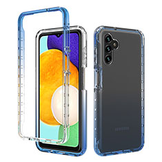 Custodia Silicone Trasparente Ultra Sottile Morbida Cover Fronte e Retro 360 Gradi Sfumato per Samsung Galaxy A04s Blu