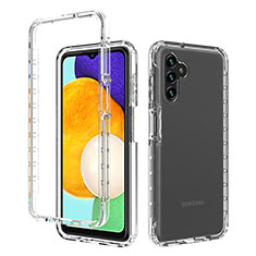 Custodia Silicone Trasparente Ultra Sottile Morbida Cover Fronte e Retro 360 Gradi Sfumato per Samsung Galaxy A04s Chiaro