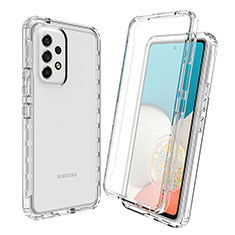 Custodia Silicone Trasparente Ultra Sottile Morbida Cover Fronte e Retro 360 Gradi Sfumato per Samsung Galaxy A33 5G Chiaro