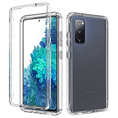 Custodia Silicone Trasparente Ultra Sottile Morbida Cover Fronte e Retro 360 Gradi Sfumato per Samsung Galaxy S20 FE 5G Chiaro