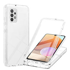 Custodia Silicone Trasparente Ultra Sottile Morbida Cover Fronte e Retro 360 Gradi Sfumato ZJ1 per Samsung Galaxy A32 5G Chiaro