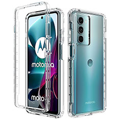 Custodia Silicone Trasparente Ultra Sottile Morbida Cover Fronte e Retro 360 per Motorola Moto Edge S30 5G Chiaro