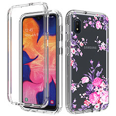 Custodia Silicone Trasparente Ultra Sottile Morbida Cover Fronte e Retro 360 per Samsung Galaxy A10e Rosa