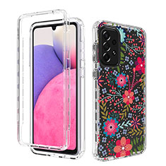 Custodia Silicone Trasparente Ultra Sottile Morbida Cover Fronte e Retro 360 per Samsung Galaxy A33 5G Rosa Caldo