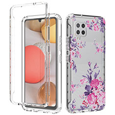 Custodia Silicone Trasparente Ultra Sottile Morbida Cover Fronte e Retro 360 per Samsung Galaxy A42 5G Rosa