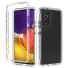 Custodia Silicone Trasparente Ultra Sottile Morbida Cover Fronte e Retro 360 per Samsung Galaxy M14 5G Chiaro