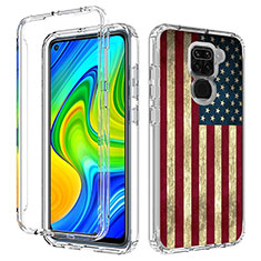 Custodia Silicone Trasparente Ultra Sottile Morbida Cover Fronte e Retro 360 per Xiaomi Redmi Note 9 Multicolore