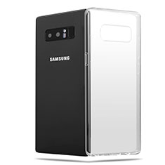 Custodia Silicone Trasparente Ultra Sottile Morbida H03 per Samsung Galaxy Note 8 Duos N950F Chiaro