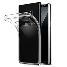 Custodia Silicone Trasparente Ultra Sottile Morbida H04 per Samsung Galaxy Note 8 Duos N950F Chiaro