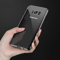 Custodia Silicone Trasparente Ultra Sottile Morbida H09 per Samsung Galaxy S8 Plus Nero