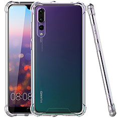 Custodia Silicone Trasparente Ultra Sottile Morbida K02 per Huawei P20 Pro Chiaro