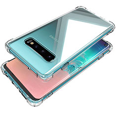 Custodia Silicone Trasparente Ultra Sottile Morbida K04 per Samsung Galaxy S10 5G Chiaro