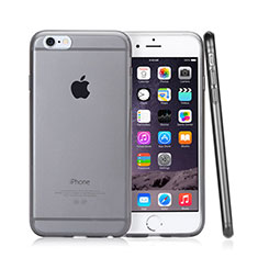 Custodia Silicone Trasparente Ultra Sottile Morbida per Apple iPhone 6 Grigio