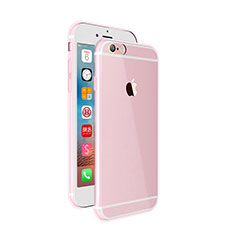 Custodia Silicone Trasparente Ultra Sottile Morbida per Apple iPhone 6 Plus Rosa