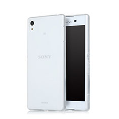 Custodia Silicone Trasparente Ultra Sottile Morbida per Sony Xperia Z4 Bianco