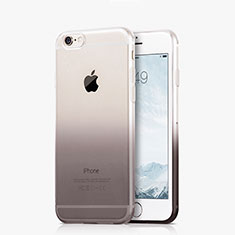 Custodia Silicone Trasparente Ultra Sottile Morbida Sfumato Z01 per Apple iPhone 6 Plus Grigio