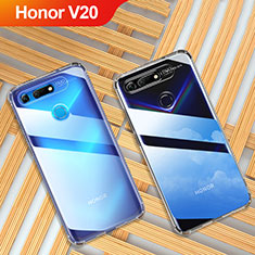 Custodia Silicone Trasparente Ultra Sottile Morbida T02 per Huawei Honor V20 Chiaro