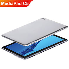 Custodia Silicone Trasparente Ultra Sottile Morbida T02 per Huawei MediaPad C5 10 10.1 BZT-W09 AL00 Chiaro