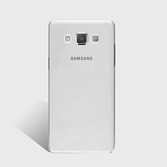 Custodia Silicone Trasparente Ultra Sottile Morbida T02 per Samsung Galaxy A7 Duos SM-A700F A700FD Chiaro