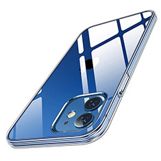 Custodia Silicone Trasparente Ultra Sottile Morbida T04 per Apple iPhone 12 Chiaro