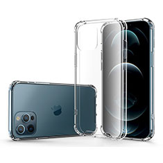 Custodia Silicone Trasparente Ultra Sottile Morbida T04 per Apple iPhone 12 Pro Max Chiaro
