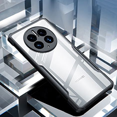 Custodia Silicone Trasparente Ultra Sottile Morbida T04 per Huawei Mate 50E Nero