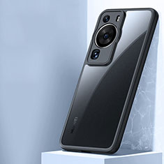 Custodia Silicone Trasparente Ultra Sottile Morbida T04 per Huawei P60 Nero
