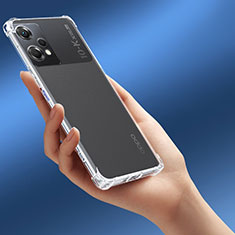 Custodia Silicone Trasparente Ultra Sottile Morbida T04 per OnePlus Nord CE 2 Lite 5G Chiaro
