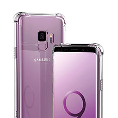 Custodia Silicone Trasparente Ultra Sottile Morbida T04 per Samsung Galaxy S9 Chiaro