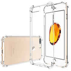 Custodia Silicone Trasparente Ultra Sottile Morbida T05 per Apple iPhone 7 Plus Chiaro