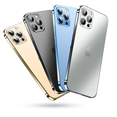 Custodia Silicone Trasparente Ultra Sottile Morbida T06 per Apple iPhone 14 Pro Max Chiaro