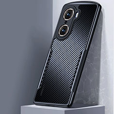 Custodia Silicone Trasparente Ultra Sottile Morbida T06 per Huawei Honor 60 5G Nero