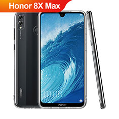 Custodia Silicone Trasparente Ultra Sottile Morbida T06 per Huawei Honor 8X Max Chiaro