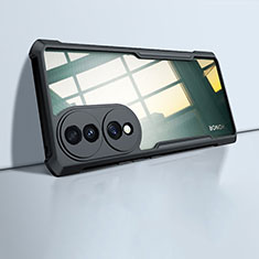 Custodia Silicone Trasparente Ultra Sottile Morbida T06 per Huawei Honor X7b Nero