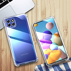 Custodia Silicone Trasparente Ultra Sottile Morbida T06 per Samsung Galaxy A22s 5G Chiaro