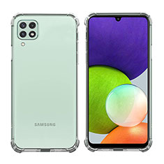 Custodia Silicone Trasparente Ultra Sottile Morbida T06 per Samsung Galaxy M42 5G Chiaro