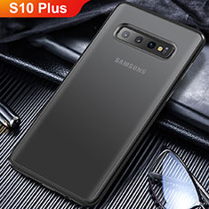 Custodia Silicone Trasparente Ultra Sottile Morbida T06 per Samsung Galaxy S10 Plus Nero