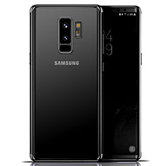 Custodia Silicone Trasparente Ultra Sottile Morbida T06 per Samsung Galaxy S9 Plus Nero