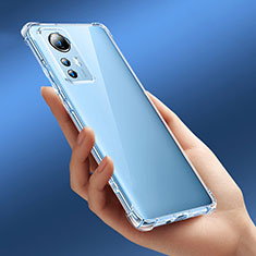 Custodia Silicone Trasparente Ultra Sottile Morbida T06 per Xiaomi Mi 12T Pro 5G Chiaro