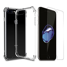 Custodia Silicone Trasparente Ultra Sottile Morbida T07 per Apple iPhone 8 Plus Chiaro