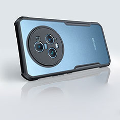 Custodia Silicone Trasparente Ultra Sottile Morbida T07 per Huawei Honor Magic5 Pro 5G Nero