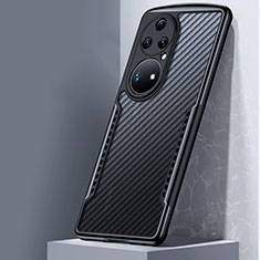Custodia Silicone Trasparente Ultra Sottile Morbida T07 per Huawei P50 Nero