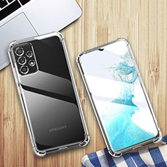 Custodia Silicone Trasparente Ultra Sottile Morbida T07 per Samsung Galaxy A23 4G Chiaro